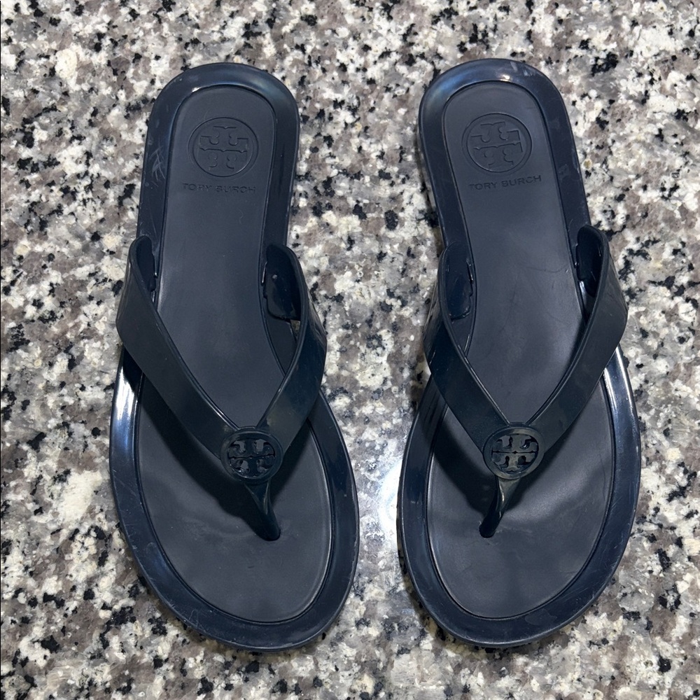 Tory Burch Dark Flip Flops